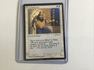 Magic The Gathering King Suleiman Card - Summon King - Arabian Nights Original