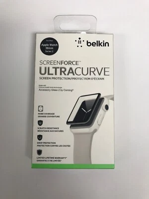 Belkin ScreenForce UltraCurve Glass Screen Protector for Apple Watch 3/2 38mm - Image 1 of 2