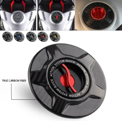 Tapa del tanque de combustible de fibra de carbono para Ducati Panigale V4 V2 Streetfighter V4 V2 Foto 1 de 4