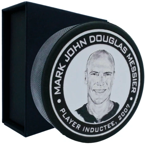 Mark Messier New York Rangers 3-D Engraved Hall of Fame Puck Collector's Box Set Cover