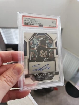 2023 Panini Prizm Spencer Jones Signatures Auto SILVER #SIG-SJ Yankees *Low Pop  - Image 1 of 3