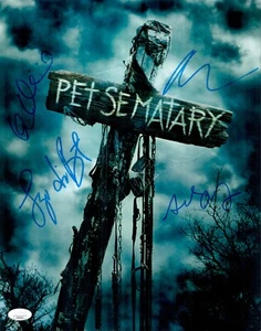 Foto firmada por elenco de PET SEMATARY X4 Kolsch - Widmyer - Buenaventura - Seimetz 11x14 - Imagen 1 de 2