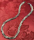 Italian Braided Sterling Statement Necklace - Vintage