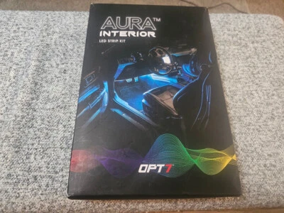 OPT7 All-Color Smart LED Strips Interior Car Kit Ambient Dash Foot Lighting 4PC - Image 1 of 2