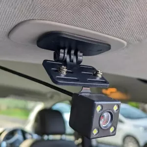 1x Car Rear View Recorder Camera Bracket Dash Mirror Mount Holder w/ Sticker - Picture 1 of 12