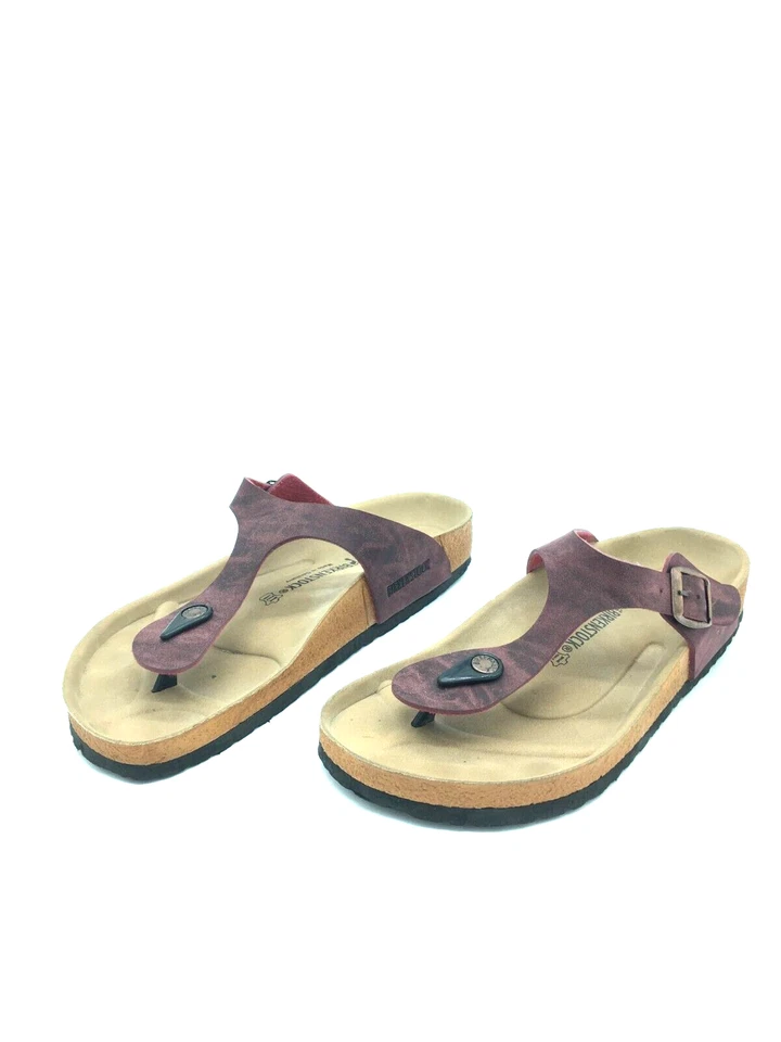 BIRKENSTOCK Sandalias Rojas Para Mujeres T.41 US.9 UK.8 - Imagen 1 de 4