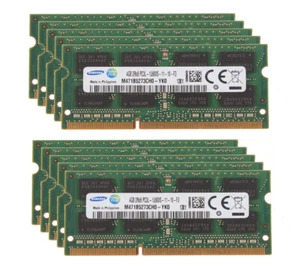 10pcs Samsung 4GB 2RX8 DDR3L 1600MHz PC3L-12800S 204PIN 1.35V SODIMM Laptop RAM - Picture 1 of 6