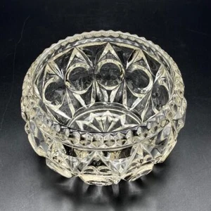 Plato cuenco de vidrio transparente vintage Bagley Empress Art Deco años 30 RD 790481 - Imagen 1 de 8