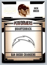 2005 Donruss Gridiron Gear Performers Silver Holofoil  Drew Brees P-15 207/250