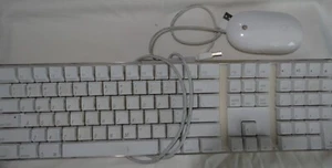 Apple Macintosh USB Keyboard and Mouse - Picture 1 of 6