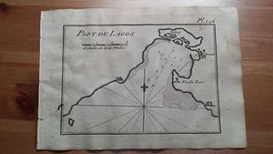 1817 Allezard: Carta Mappa Nautica "Port du Lagos" (Algarve Portugal Portogallo) - Picture 1 of 1