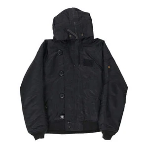 Age 14 Alpha Industries Puffer - Medium Black Polyester - Picture 1 of 8