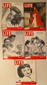 5-August FULL Month 1953 LIFE Mags -Nicole Maurey-Donna Reed-Irish fashions - Bild 1 von 2