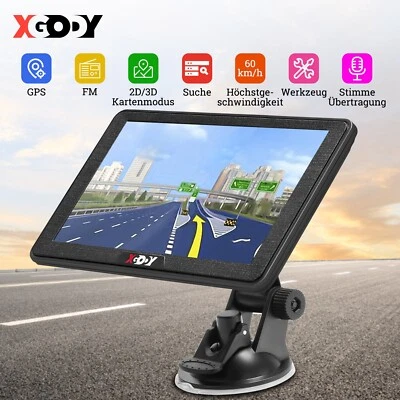XGODY 7 Zoll GPS Navi Navigation für Auto LKW PKW Navigationsgerät 16GB ROM FM - Bild 1 von 4