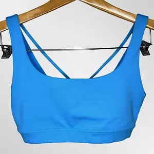 Athleta Exhale Sport BH A-C Damen Small Bue V-Back Pullover gefüttert Yoga Gym - Bild 1 von 9