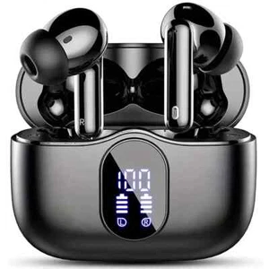 Wireless Earbuds, Wireless 5.3 Headset Bass Stereo, Earbuds With Noise Cancellin - Picture 1 of 1