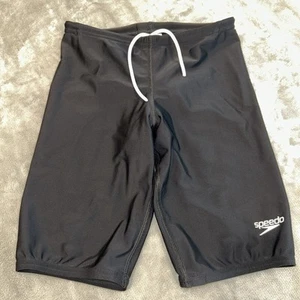 Speedo Boys Shorts Black Drawstring Athletic Swim Size 8 - Picture 1 of 6
