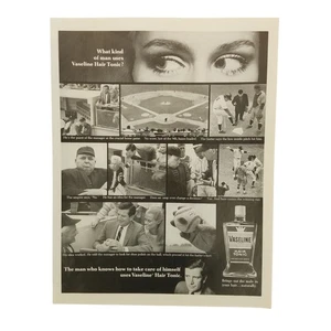 1967 Vaseline Hair Tonic Vintage Print Ad The Man Who Knows How To Take Care Him - Picture 1 of 2