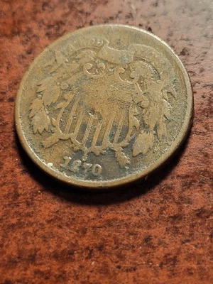 1870 Two Cent Piece, Philadelphia    inv11    s143g - Image 1 of 2