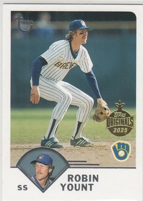 2025 Topps Holiday Originals Buyback 2003 Retired ROBIN YOUNT #62 Brewers - Image 1 of 2