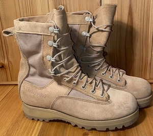 Belleville Gore-Tex Mens Size 4.5 W Brown Suede Combat Desert Boots Made in USA - Picture 1 of 9