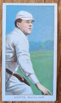 1909 - 11 T206 Ed Cicotte Sweet Caporal 系列 150 工厂 25 美丽正面 — 第 1/4 张图片