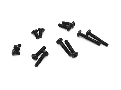 M2x10 ISO7380 Linsenkopfschraube Stahl 10,9 schwarz brüniert Gewindeschrauben - Bild 1 von 4