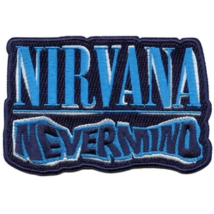 Nirvana Nevermind welliger Cut-Out Patch Grunge Alternative Rock bestickt Bügelbild - Bild 1 von 2