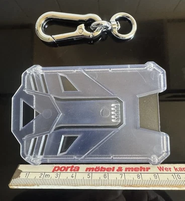 Soporte de identificación de plástico, cubierta de tarjeta, incl. soporte de mosquetón - Imagen 1 de 3