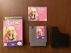 Barbie (1991, NES) Nintendo RARE Cart, Box, Case and Manual - Tested and Working