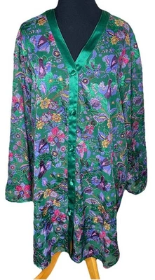 Camisa Victoria's Secret De Colección Abotonada para Dormir M/L Años 90 Cachemira Semi Delicada Foto 1 de 4