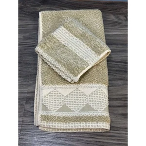 Lauren Ralph Lauren Handtuch und Waschlappen Set Vintage 100% Baumwolle - Bild 1 von 6