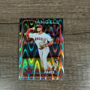 Kyren Paris #151 RayWave Refractor (RC) 2024 Topps Cromo Béisbol Casi Nuevo/Muy Nuevo  - Imagen 1 de 2