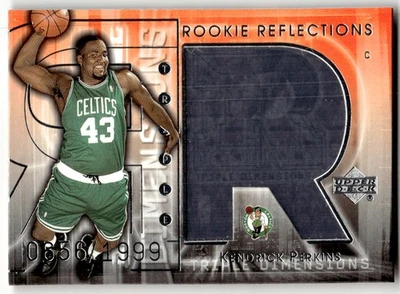 2003-04 Upper Deck Triple Dimensions Kendrick Perkins #/1999 Rookie #107 Foto 1 de 2