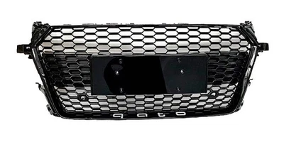 For Audi TT TTS 2015-2019 Honeycomb Front Bumper Grille Grill Black TT RS Style - Image 1 of 4