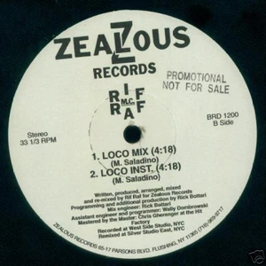 Mc Rif Raf Go Loco Zealous Selten Rap 12 " Einzel Hip Hop 80's - Bild 1 von 1
