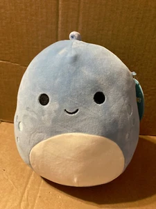 RARE NEW 8" SQUISHMALLOWS JOHN-JOHN BLUE DINOSAUR 2024 - Picture 1 of 5