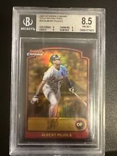 2003 ALBERT PUJOLS BGS 8.5 BOWMAN CHROME *GOLD REFRACTOR* SP LOW POP