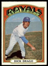 1972 Topps Dick Drago  VG-EX Kansas City Royals #205