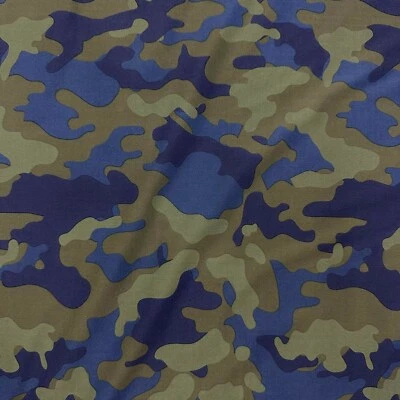 Tela elástica de 4 vías con estampado de camuflaje militar de spandex de 60" de ancho ropa deportiva por yarda Foto 1 de 4