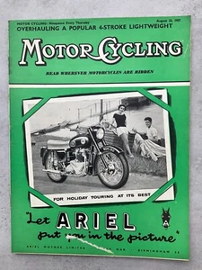 Motorcycling Magazine - 22 August 1957 - Tiger Cub, Crystal Palace, Scrambling - Picture 1 of 5