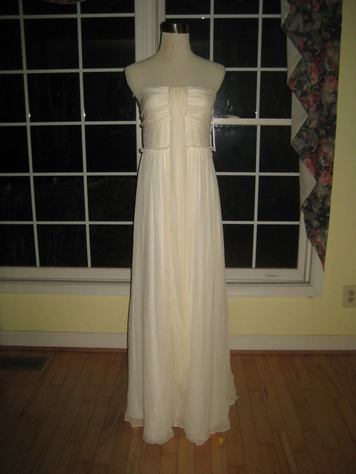 Vestido de novia J Crew Whitney en seda gasa talla 12 nuevo con etiquetas nuevo sin usar 11429 $458 Foto 1 de 3