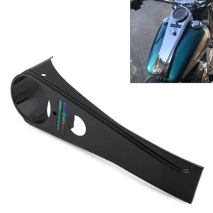 Long Rider Style Dash Panel Black For Harley Softail Custom FXSTC FXDG FXDWG FX - Picture 1 of 10