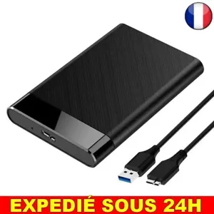 ✅ Boîtier Vide 3.0 USB HDD 2.5 SATA Disque Dur Externe Pouce SSD Support Type C - Foto 1 di 1