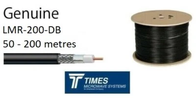 LMR 200 DB water blocked Times Microwave coaxial 50 Ohm Low Loss Cable LMR - Image 1 of 4