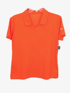 Polo Nike donna nuova con etichetta taglia M arancione golf dri-fit manica corta colletto - Foto 1 di 11