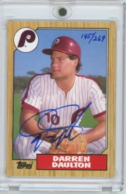 Darren Daulton 2004 Topps Originals Signature Edition 1987 Topps #636 auto /269 - Image 1 of 2