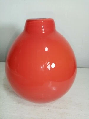 West Elm Red Glass vase.  - Image 1 of 3