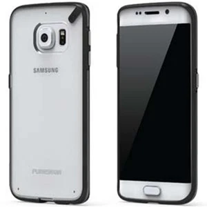 PureGear Slim Shell Case for Samsung Galaxy S6 - Clear / Black - Picture 1 of 2