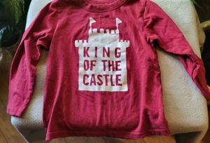 OKIE DOKIE 4Y COTTON LONG SLEEVED TSHIRT-KING OF THE CASTLE - Picture 1 of 1
